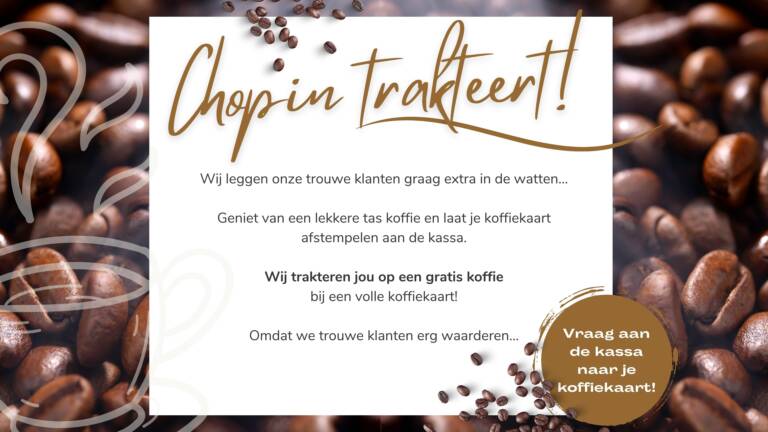 Koffiekaart aangepast